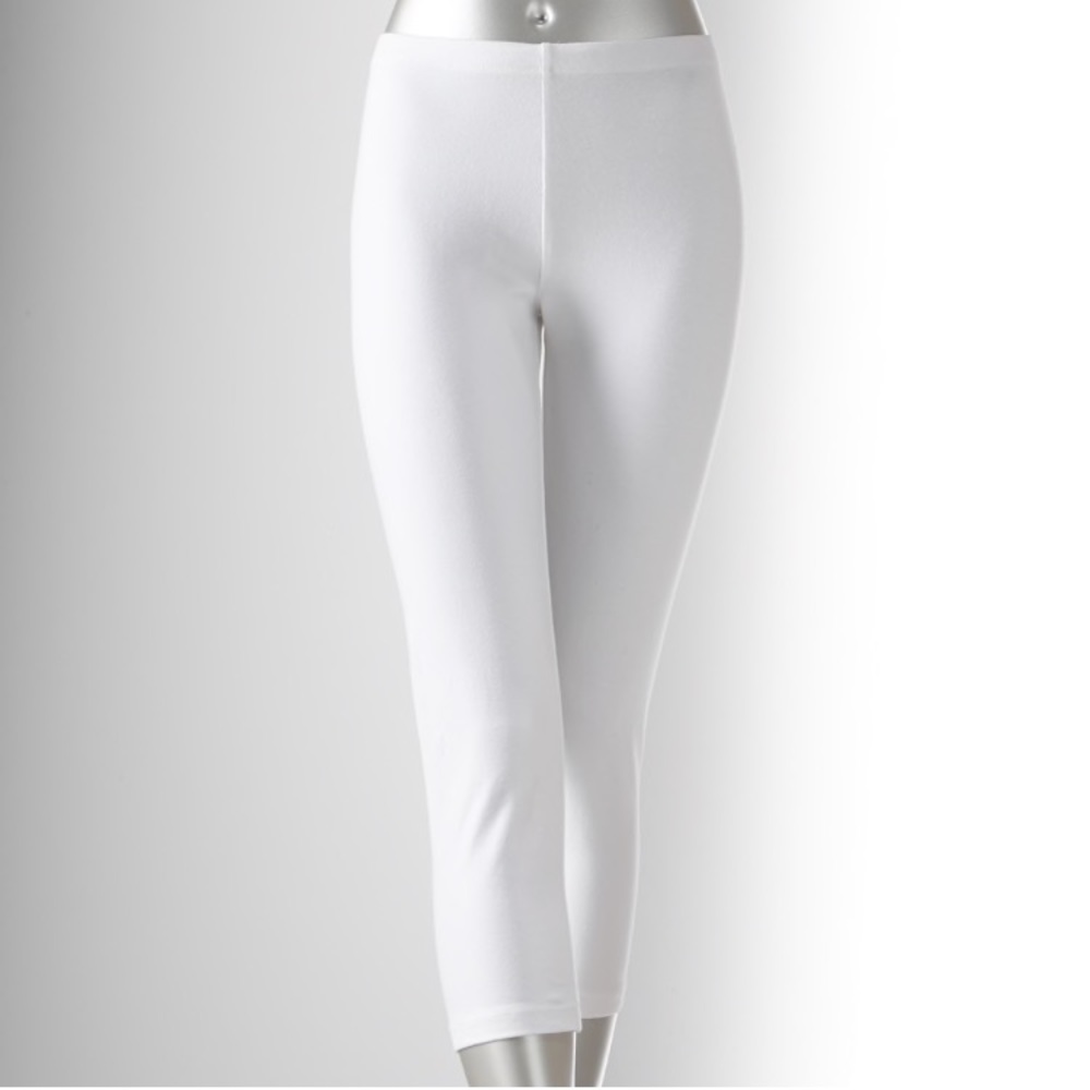 Simply Vera capri white leggings size M